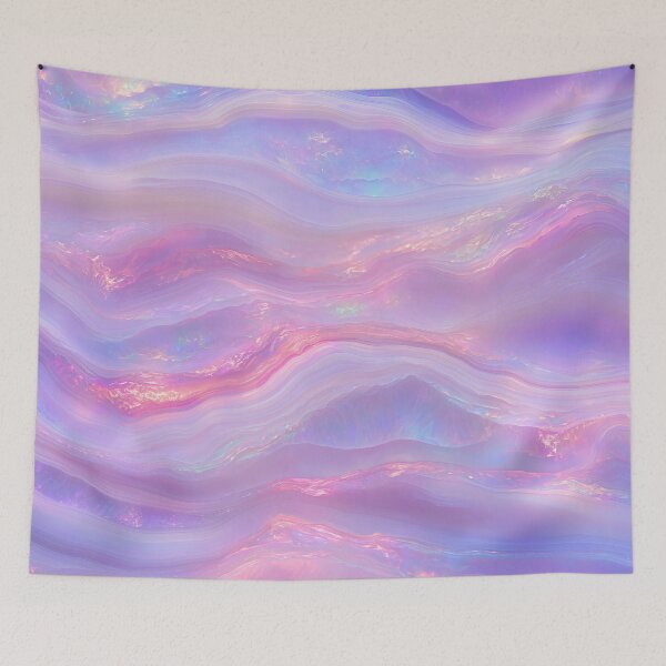 Item preview, Magical Iridescent Opal Abstract Liquid Crystal Waves designed and sold by Aimaniia666.