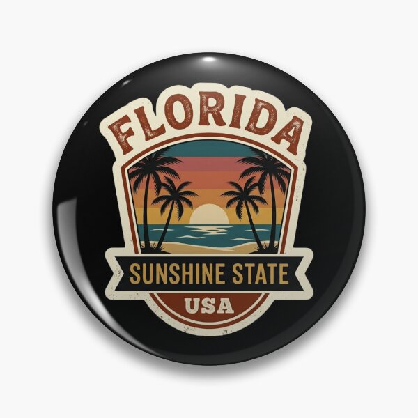 Item preview, Florida Vintage Travel Decal  designed and sold by Offset Creative.