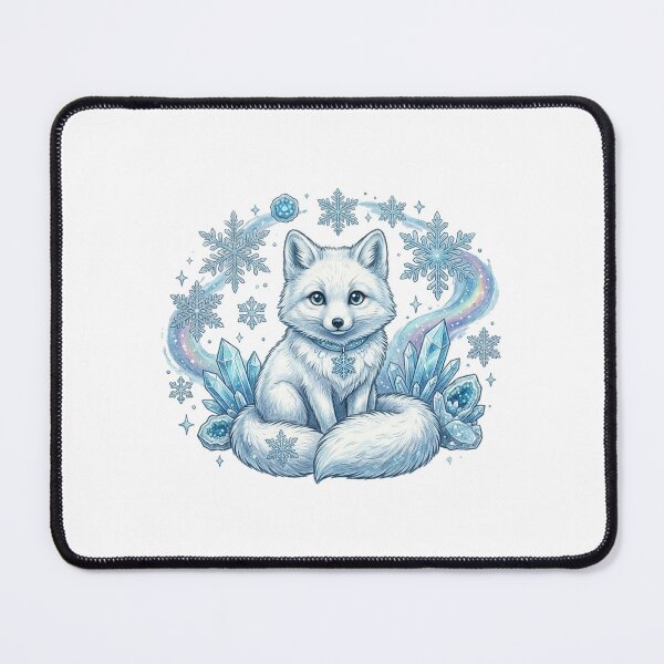 Item preview, Arctic Fox Snowflake Winter Illustration designed and sold by GrzywaM.