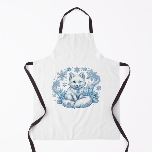 Item preview, Arctic Fox Snowflake Winter Illustration designed and sold by GrzywaM.
