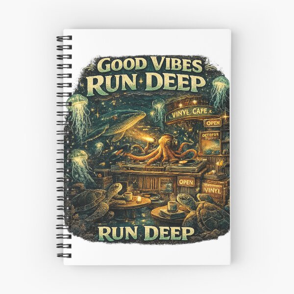 Item preview, Good Vibes Run Deep – Underwater Vinyl Café Fantasy designed and sold by NarpLTD.