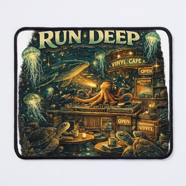 Item preview, Good Vibes Run Deep – Underwater Vinyl Café Fantasy designed and sold by NarpLTD.