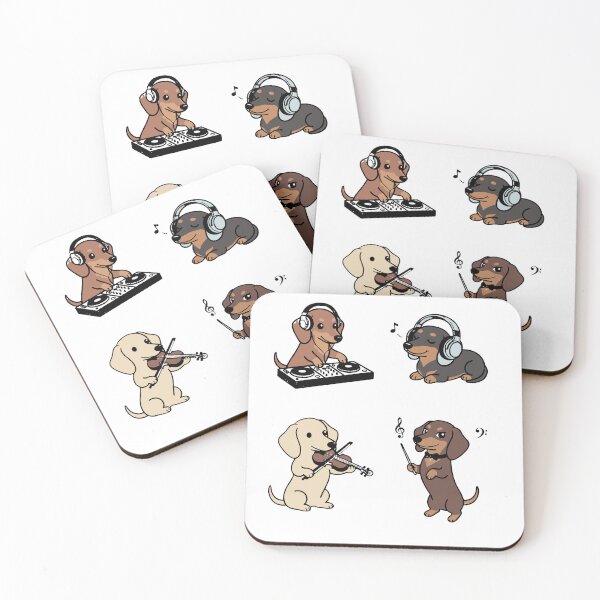 Item preview, Music Dachshund Sticker Sheet  designed and sold by SatyaYug.