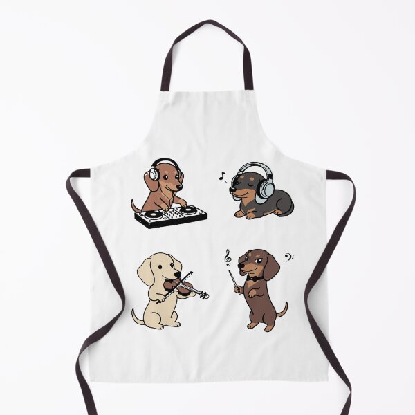 Item preview, Music Dachshund Sticker Sheet designed and sold by SatyaYug.