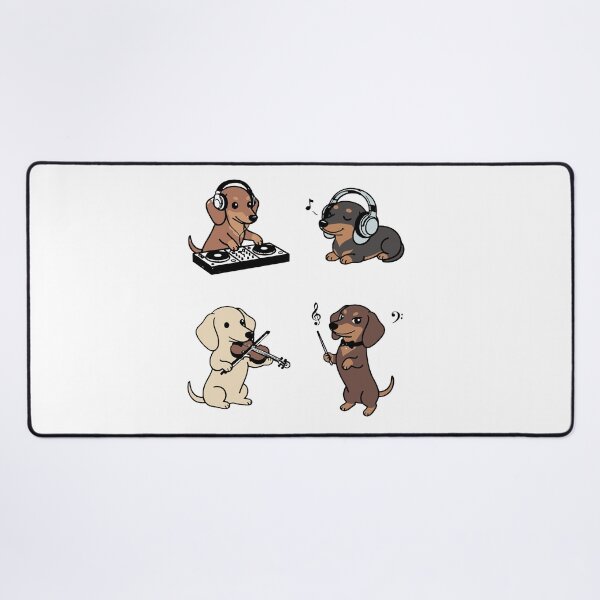Item preview, Music Dachshund Sticker Sheet designed and sold by SatyaYug.