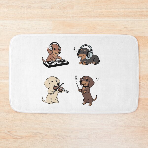 Item preview, Music Dachshund Sticker Sheet designed and sold by SatyaYug.