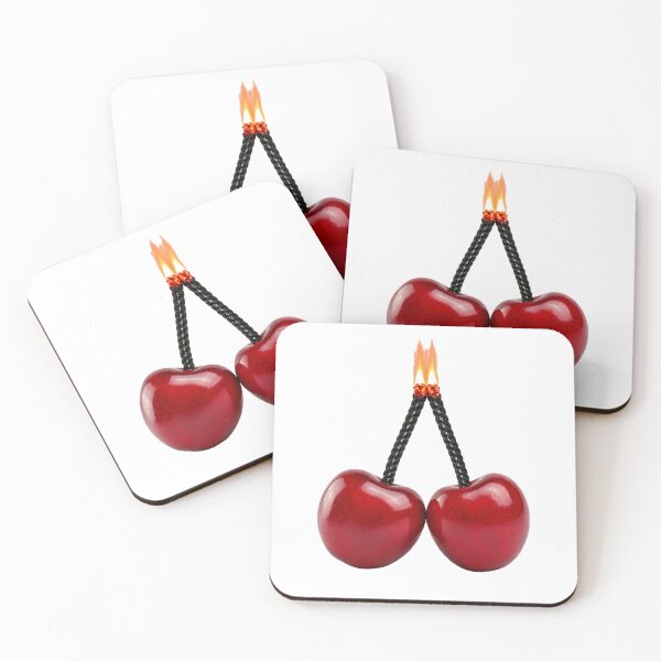Item preview, Cherry Bomb Burning Fuse | Funny Explosive Cherry Graphic | Retro Fruit T-Shirt designed and sold by UpperClassThreads.