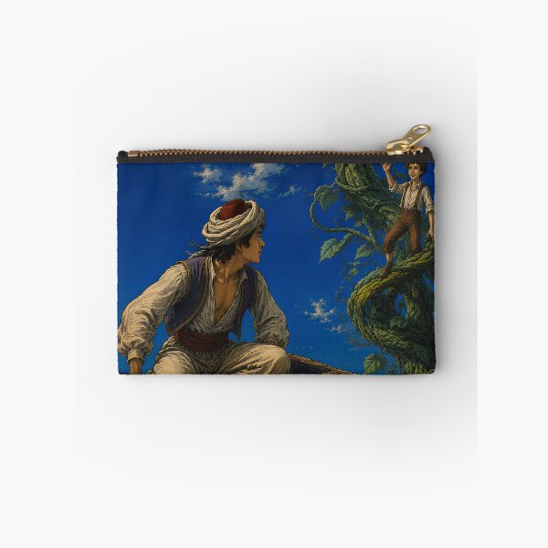 Item preview, Aladdin, Jack and the Wizard of Oz Crossover | Flying Carpet, Beanstalk & Emerald City Fantasy Illustration designed and sold by Extravanganzza.