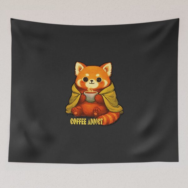 Item preview, cute bear coffee addict designed and sold by  Mudikeys.