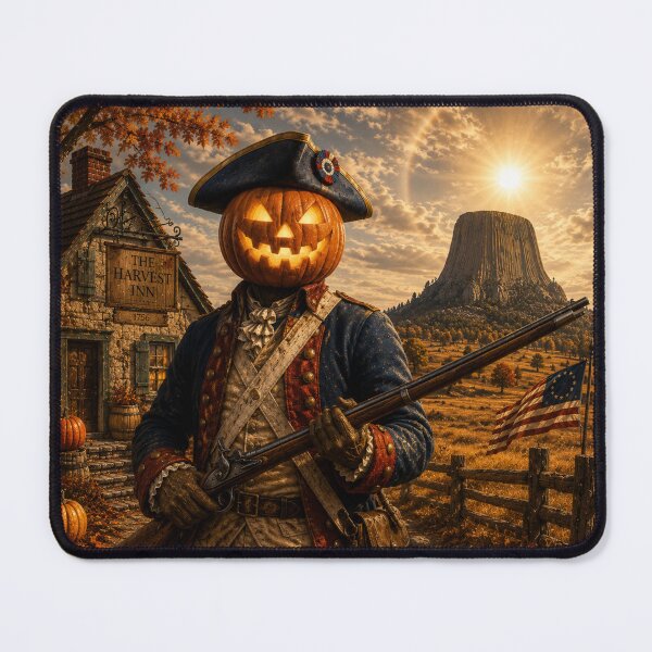 Item preview, Headless Horseman 1776 Revolutionary Soldier – Patriotic Halloween Fantasy Art designed and sold by TheHorsemanRidesAgain.