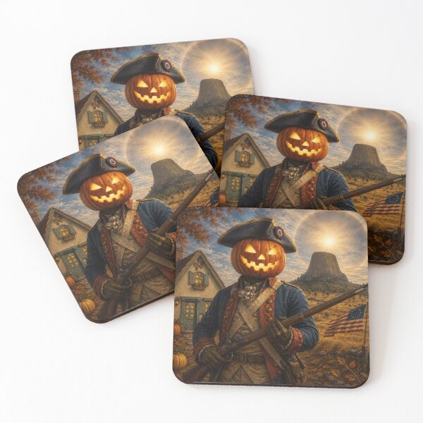 Item preview, Headless Horseman 1776 Revolutionary Soldier – Patriotic Halloween Fantasy Art designed and sold by TheHorsemanRidesAgain.