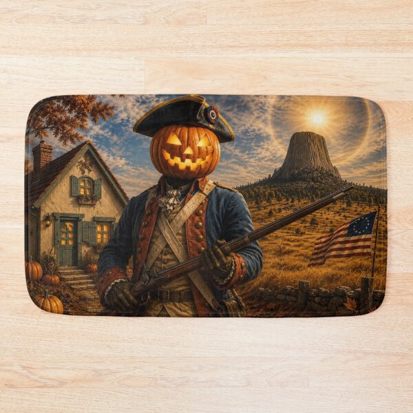 Item preview, Headless Horseman 1776 Revolutionary Soldier – Patriotic Halloween Fantasy Art designed and sold by TheHorsemanRidesAgain.