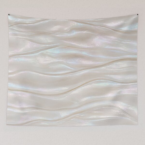 Item preview, Elegant White Mother of Pearl Iridescent Wave Texture designed and sold by Aimaniia666.