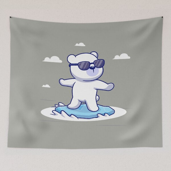 Item preview, Bear Surfing On an Ice Floe Funny Gifts  designed and sold by MalwasBasket.