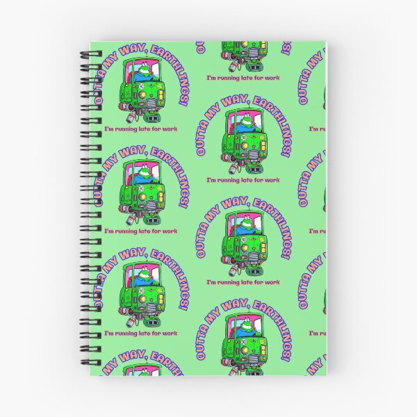 Item preview, ALIEN RUNNING LATE FOR WORK CARTOON designed and sold by breakFUNst.
