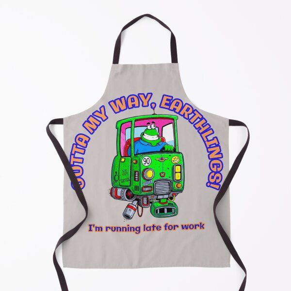 Item preview, ALIEN RUNNING LATE FOR WORK CARTOON designed and sold by breakFUNst.