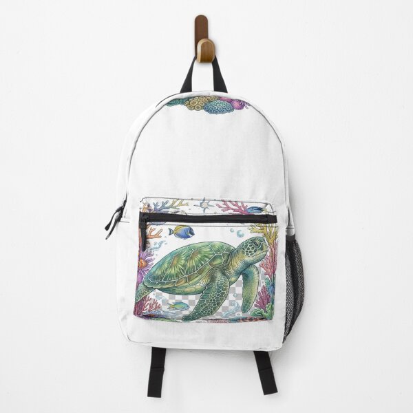 Item preview, Sea Turtle Coral Reef Illustration designed and sold by GrzywaM.