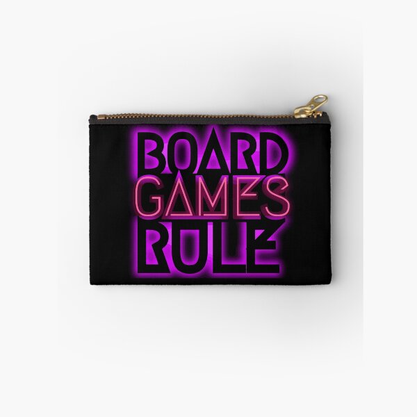Item preview, Neon Board Games Rule Pink Purple Text Art designed and sold by TackyTime.