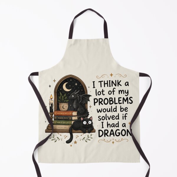 Item preview, Funny Dragon, I Think A Lot Of My Problems Would Be Solved If I Had A Dragon Fantasy Graphic, Gift For Dragon Lovers, Dragon designed and sold by Sprinkle12345.