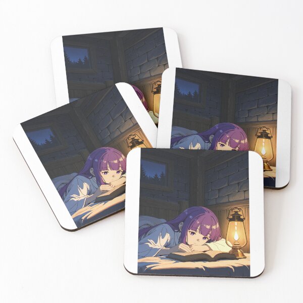 Item preview, Art - Female Character Reading, Vibrant Manga Illustration designed and sold by AnimeShin.