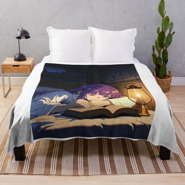 Item preview, Art - Female Character Reading, Vibrant Manga Illustration designed and sold by AnimeShin.