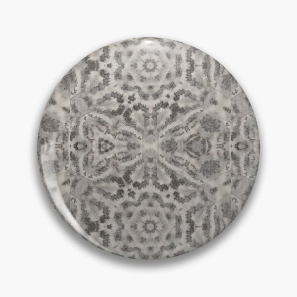 Item preview, Grey Shibori Tie Dye Kaleidoscope Pattern designed and sold by FawnFeatherCo.
