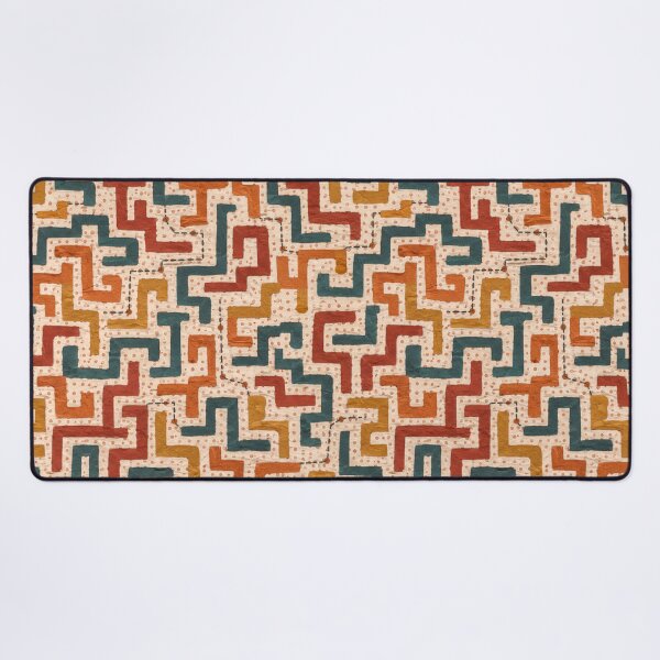 Item preview, Hidden Ways Earth Tone Maze Pattern | Rustic Geometric Seamless Surface Design designed and sold by SWSandraWechner.