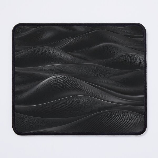 Item preview, Luxury Black Carbon Fiber Abstract Minimalist Waves designed and sold by Aimaniia666.