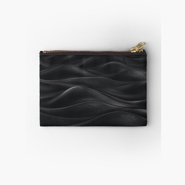 Item preview, Luxury Black Carbon Fiber Abstract Minimalist Waves designed and sold by Aimaniia666.