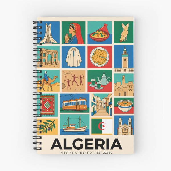 Item preview, Algeria Travel Culture Landmarks Collage designed and sold by FrankOliver.