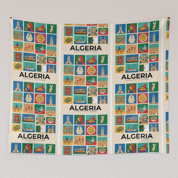 Item preview, Algeria Travel Culture Landmarks Collage designed and sold by FrankOliver.