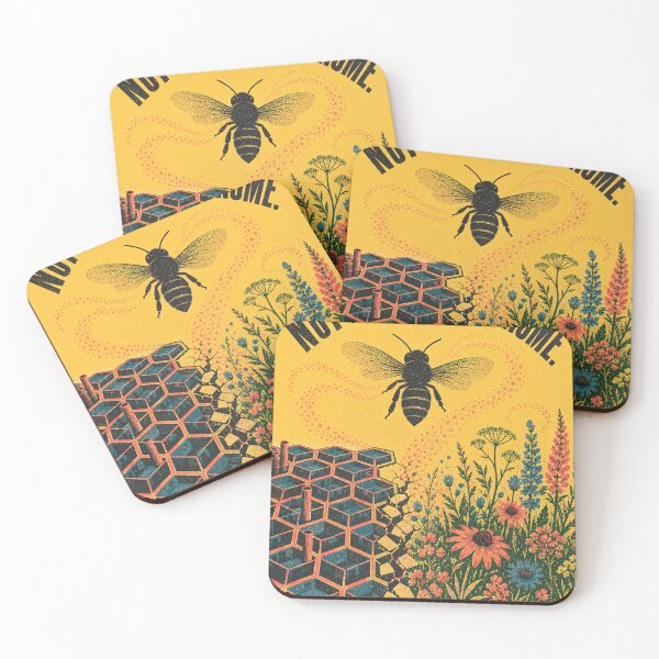 Item preview, Not A Factory A Home Bee Environmental Poster designed and sold by VerdantStudio.