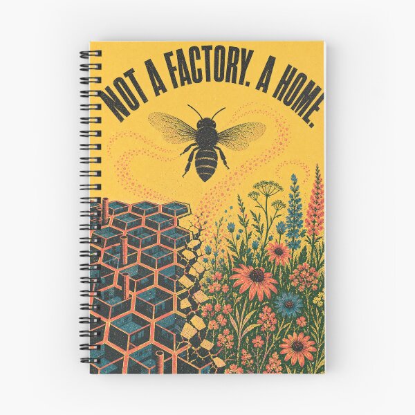 Item preview, Not A Factory A Home Bee Environmental Poster designed and sold by VerdantStudio.