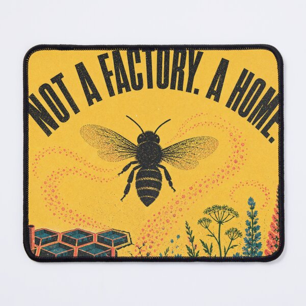 Item preview, Not A Factory A Home Bee Environmental Poster designed and sold by VerdantStudio.