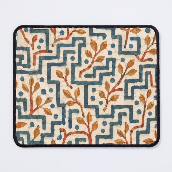 Item preview, Hidden Ways Botanical Maze Pattern with Leaves | Seamless Geometric Nature Surface Design designed and sold by SWSandraWechner.