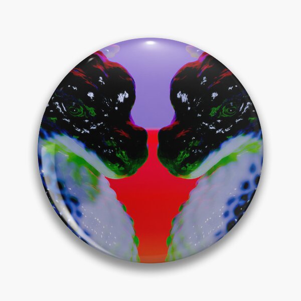 Item preview, Mirrored Neon Dragons In Bloom designed and sold by bubblegoth.