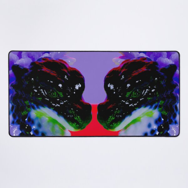 Item preview, Mirrored Neon Dragons In Bloom designed and sold by bubblegoth.
