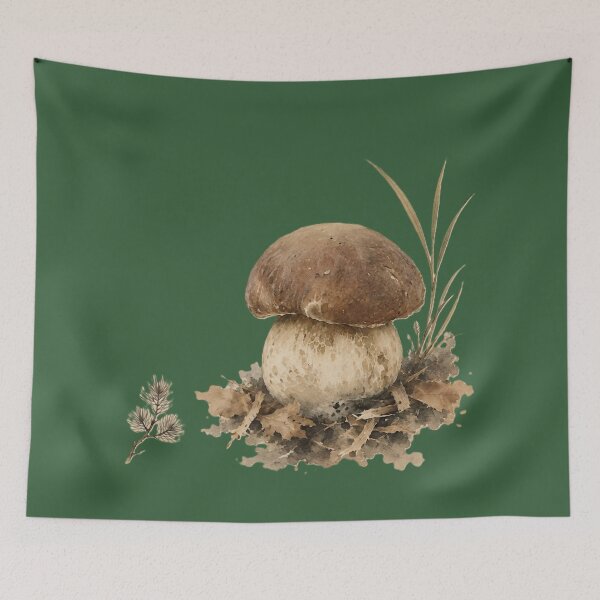 Item preview, Wild Porcini Woodland Watercolor designed and sold by 63Hotpeppers.
