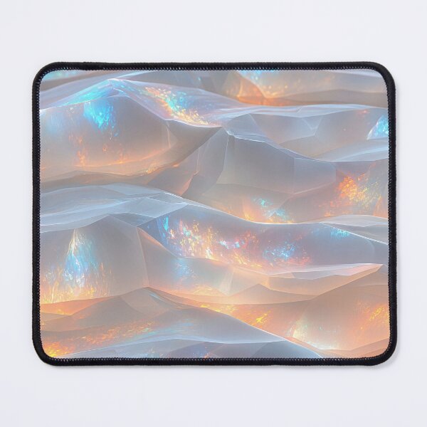 Item preview, Glowing Crystal Ice Abstract Low Poly Geometric Waves designed and sold by Aimaniia666.