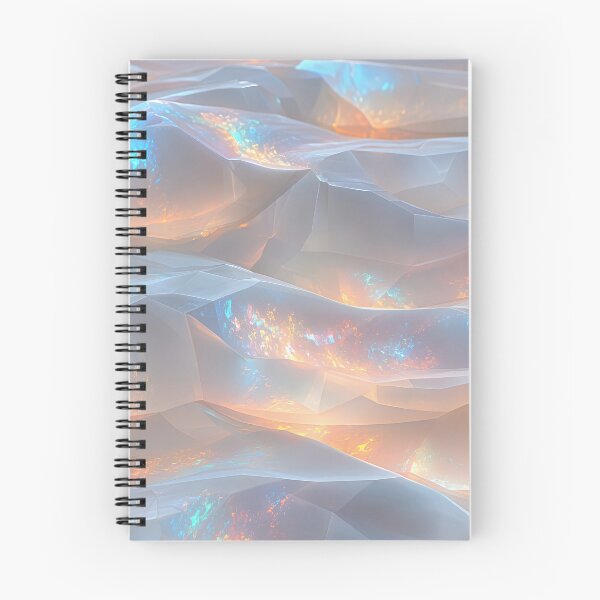 Item preview, Glowing Crystal Ice Abstract Low Poly Geometric Waves designed and sold by Aimaniia666.