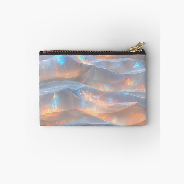 Item preview, Glowing Crystal Ice Abstract Low Poly Geometric Waves designed and sold by Aimaniia666.