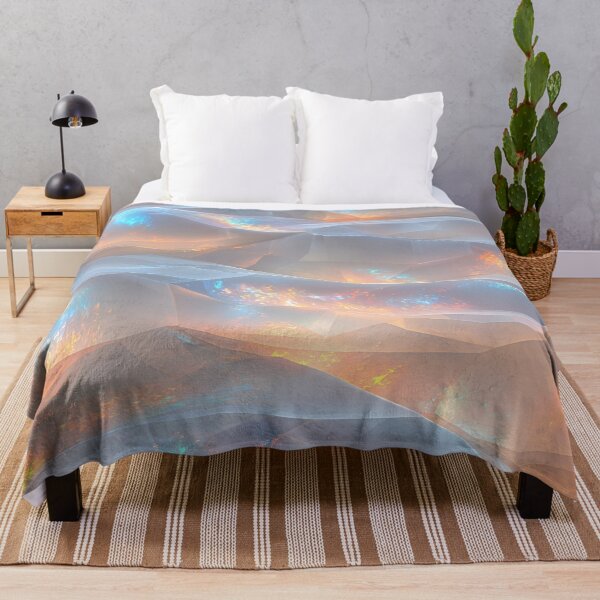 Item preview, Glowing Crystal Ice Abstract Low Poly Geometric Waves designed and sold by Aimaniia666.