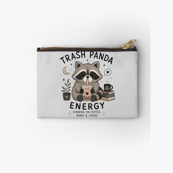 Item preview, Trash Panda Energy – Cute Raccoon Drinking Boba Coffee | Funny Kawaii Cottagecore Design designed and sold by 1234saad.