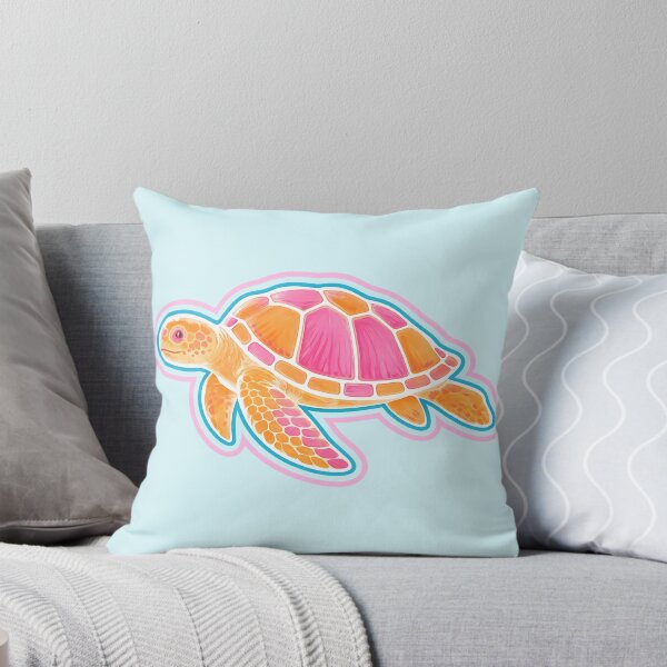 Item preview, Pink Sea Turtle Art Print | Vibrant Tropical Ocean Illustration | Coastal Beach Wall Art designed and sold by vitag.