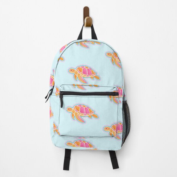 Item preview, Pink Sea Turtle Art Print | Vibrant Tropical Ocean Illustration | Coastal Beach Wall Art designed and sold by vitag.