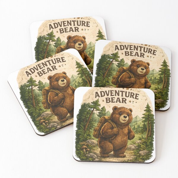 Item preview, Adventure Bear Hiking Vintage T-Shirt designed and sold by Santuário da Bicharada.