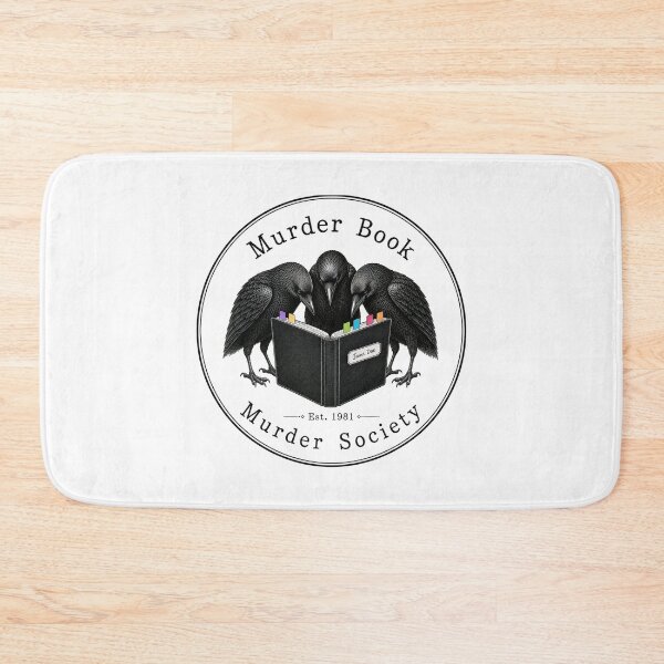 Item preview, Murder Book Society – Gothic Crow Book Club | Vintage Dark Academia Reading Club Design designed and sold by UpperClassThreads.