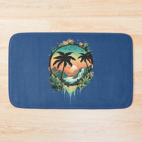 Item preview, Tropical Oasis Sunset Circular Graphic designed and sold by digitalbob60.