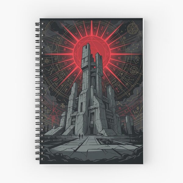 Item preview, Industrial Resonance Occult Architecture Brutalist Dark Mystical Poster designed and sold by Pride Emblem Prints.