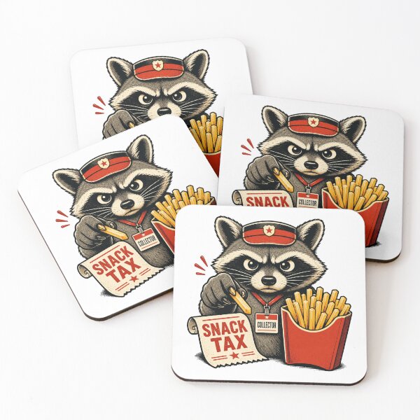 Item preview, Funny Raccoon French Fry Thief designed and sold by Gentlestate.